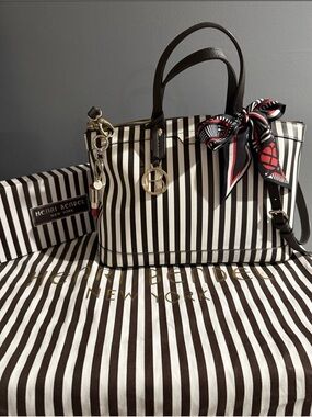 Henri Bendel Miss Bendel Satchel. Branded Charm And Scarf Included
